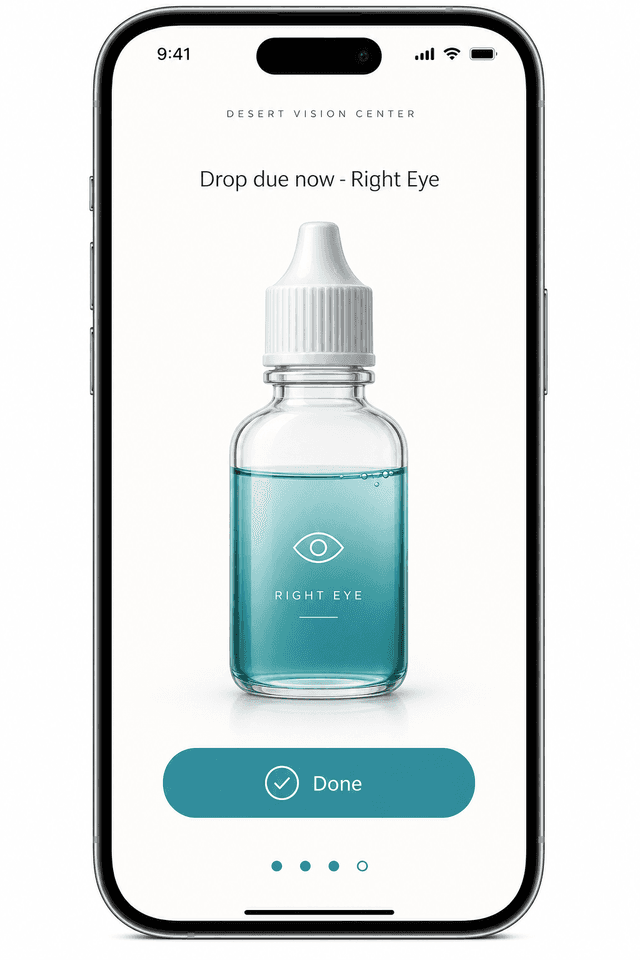 My Cataract Drops dose reminder with push notification