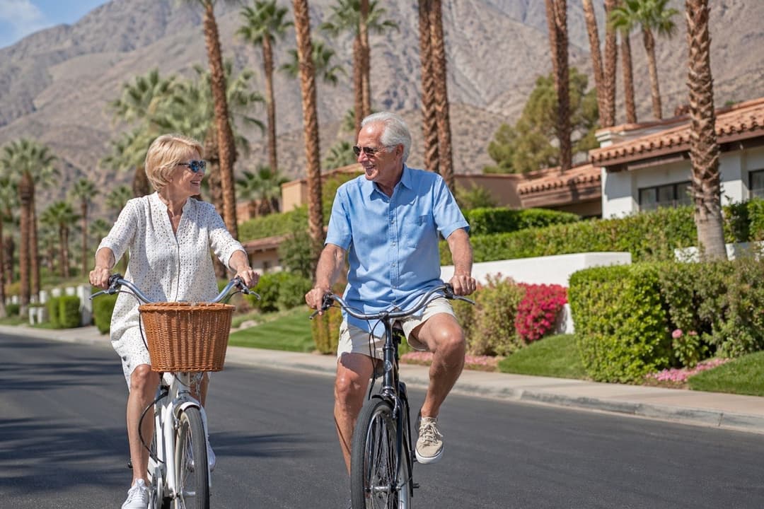 Cycling through Palm Desert