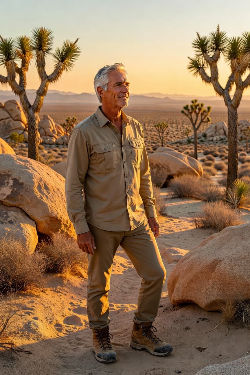 Joshua Tree landscape in the Coachella Valley - the desert community Dr. Tokuhara calls home