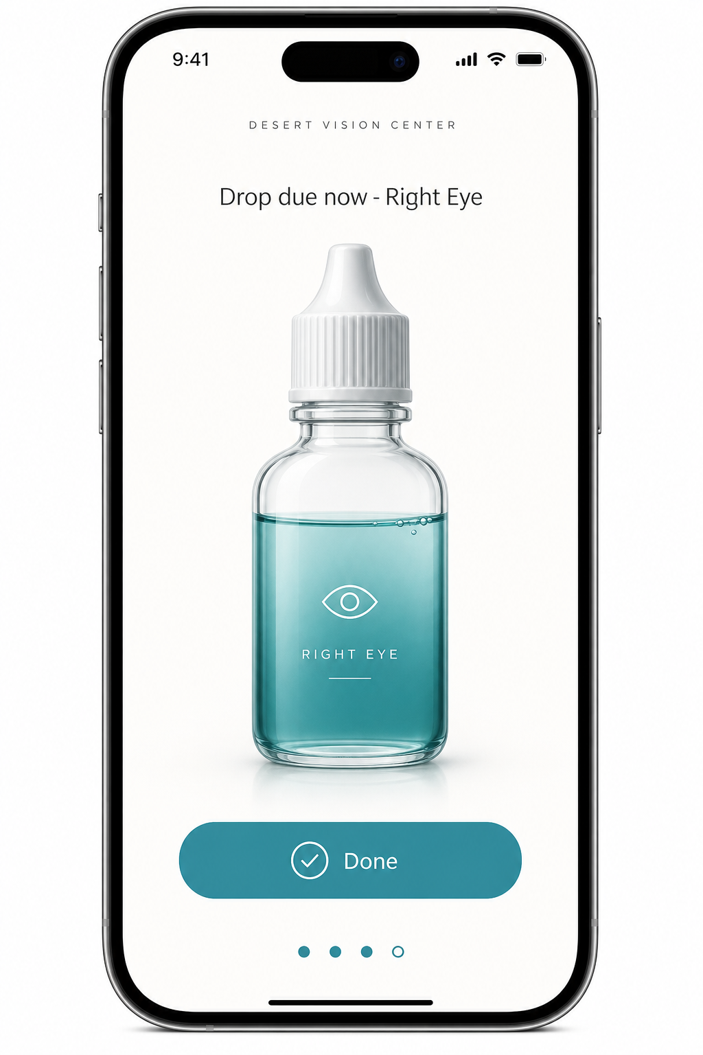 My Cataract Drops dose reminder with push notification