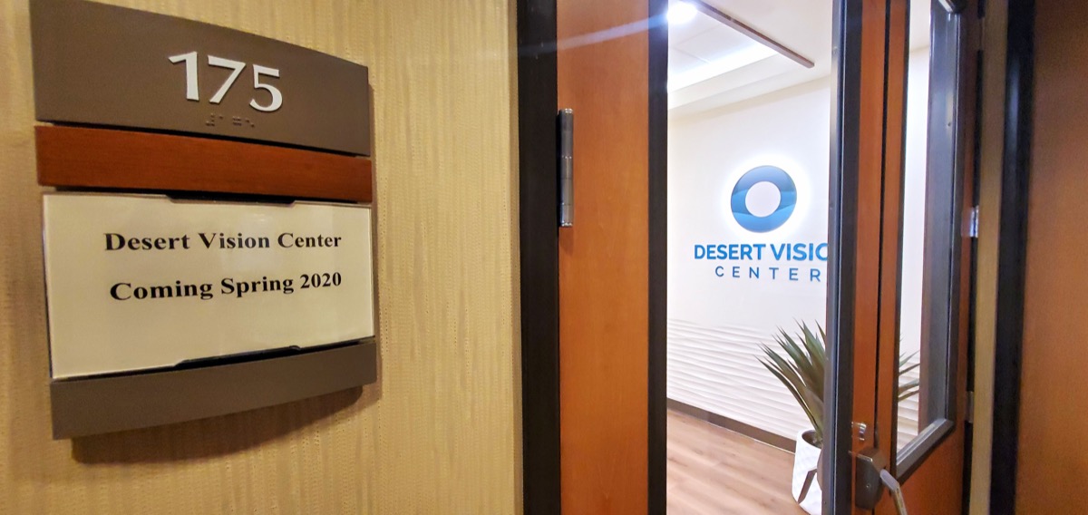 Desert Vision Center building exterior in Rancho Mirage, just minutes from Cathedral City