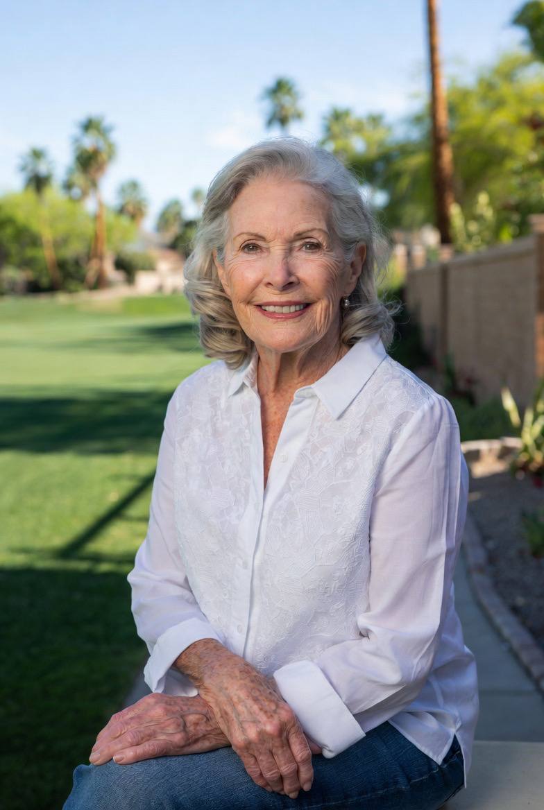 Thoughtful patient considering their vision options at a desert eye clinic