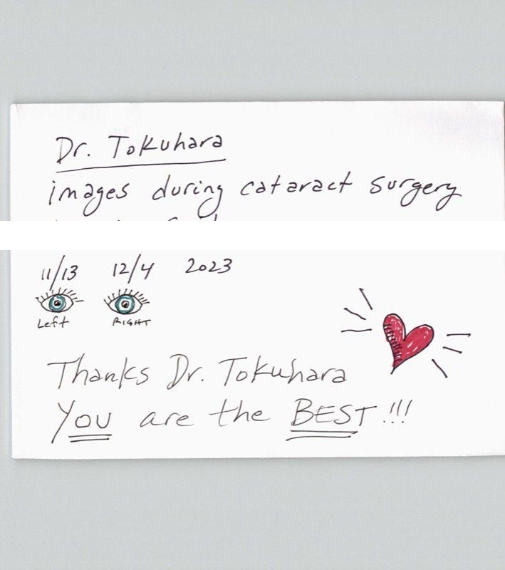 Patient artwork depicting their cataract surgery visual experience