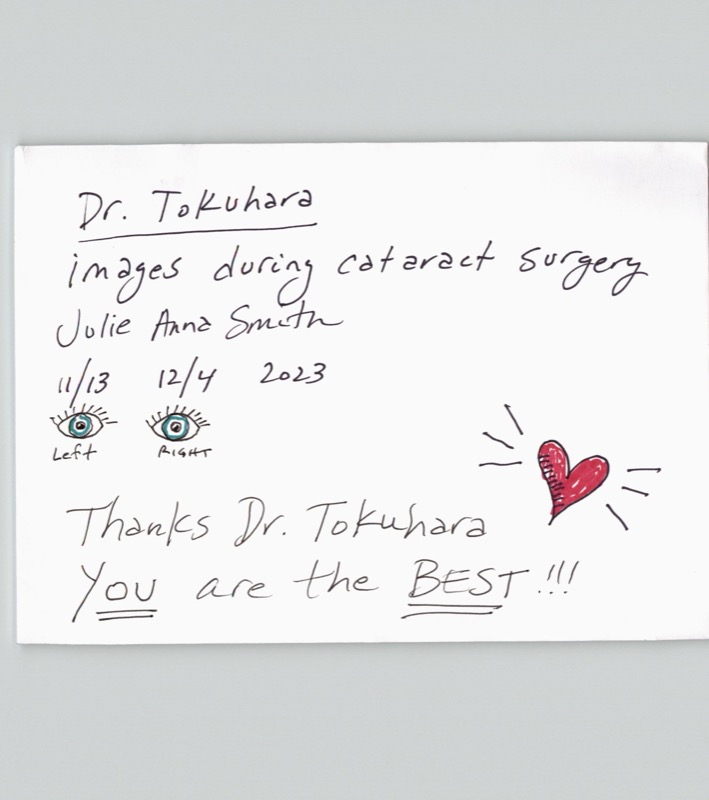 Patient artwork depicting their cataract surgery visual experience